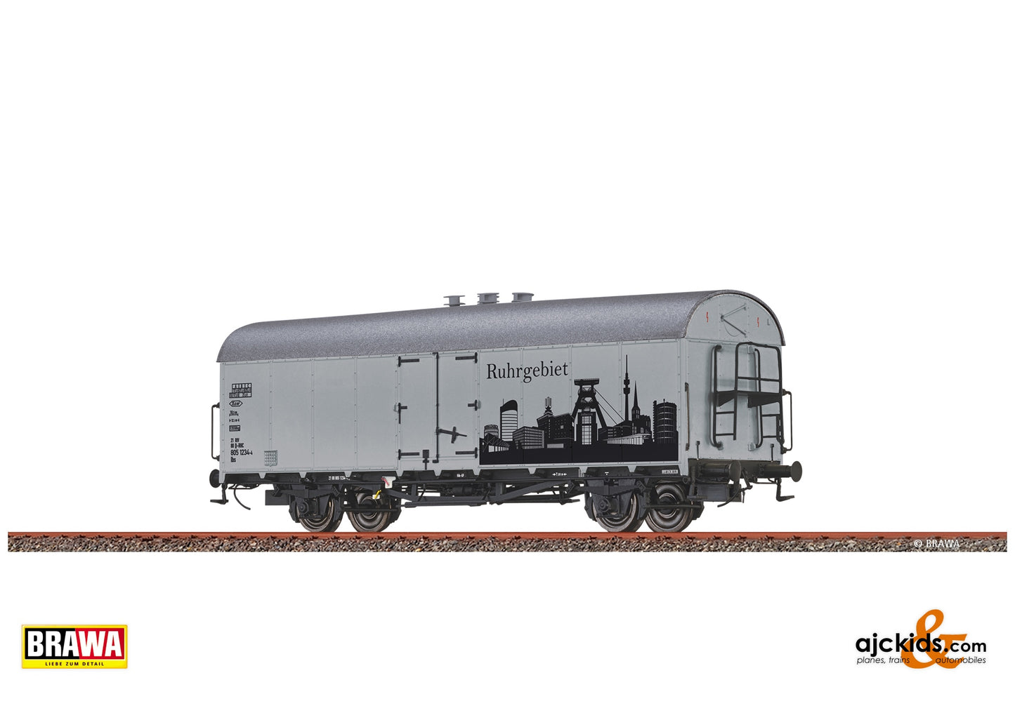 Brawa 50988 H0 Covered Freight Car Ibs "Skyline Ruhr Region" at Ajckids. MPN: 4012278509884