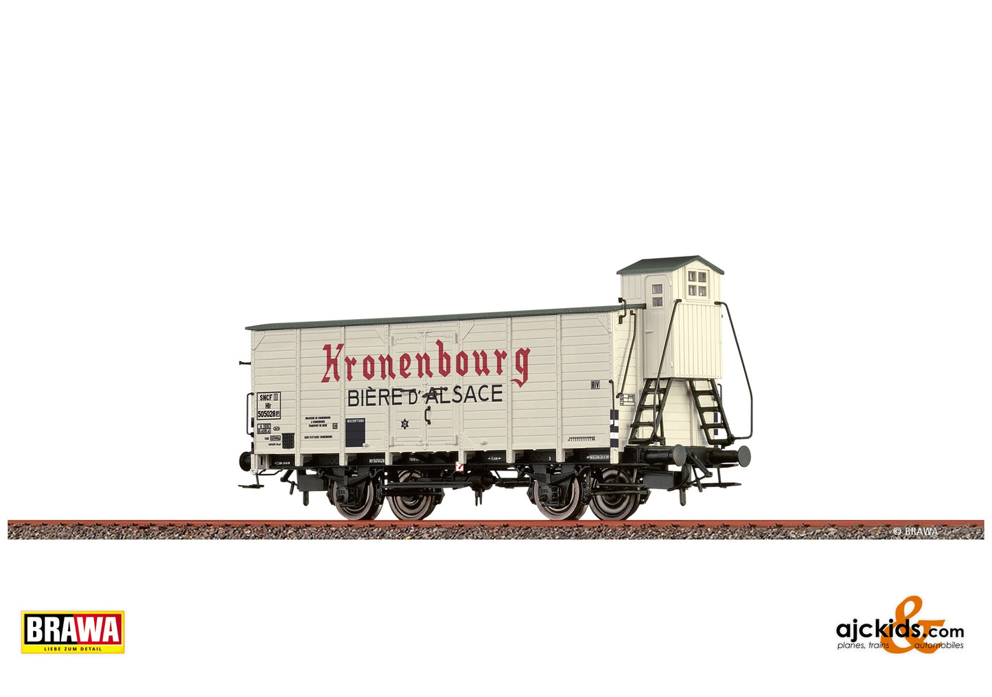 Brawa 50994 H0 Beer Car Hlf "Kronenbourg" SNCF at Ajckids. MPN: 4012278509945