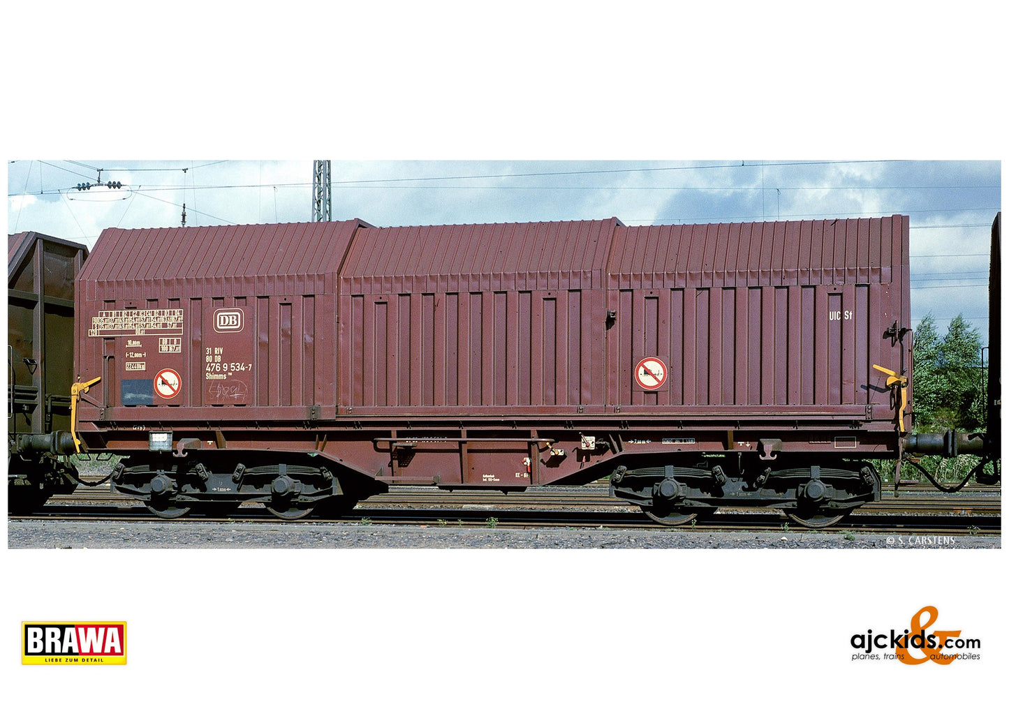 Brawa 50998 H0 Covering Hood Car Shimms708 DB at Ajckids. MPN: 4012278509983