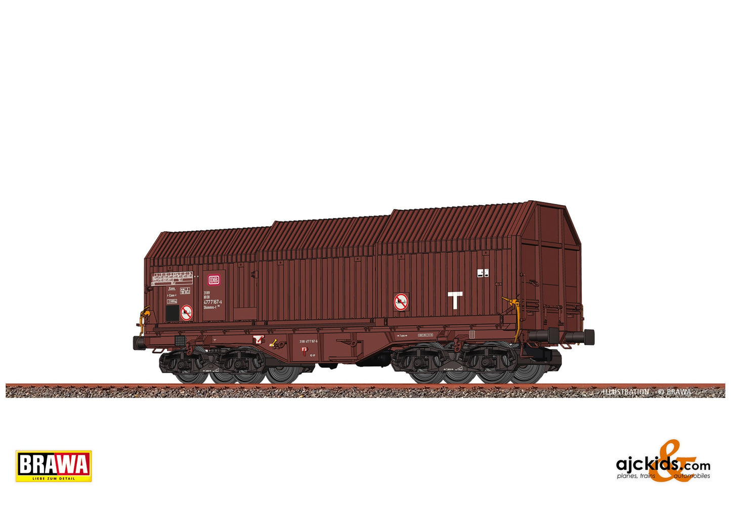 Brawa 51001 H0 Covering Hood Car Shimmns-t708 DB at Ajckids. MPN: 4012278510019