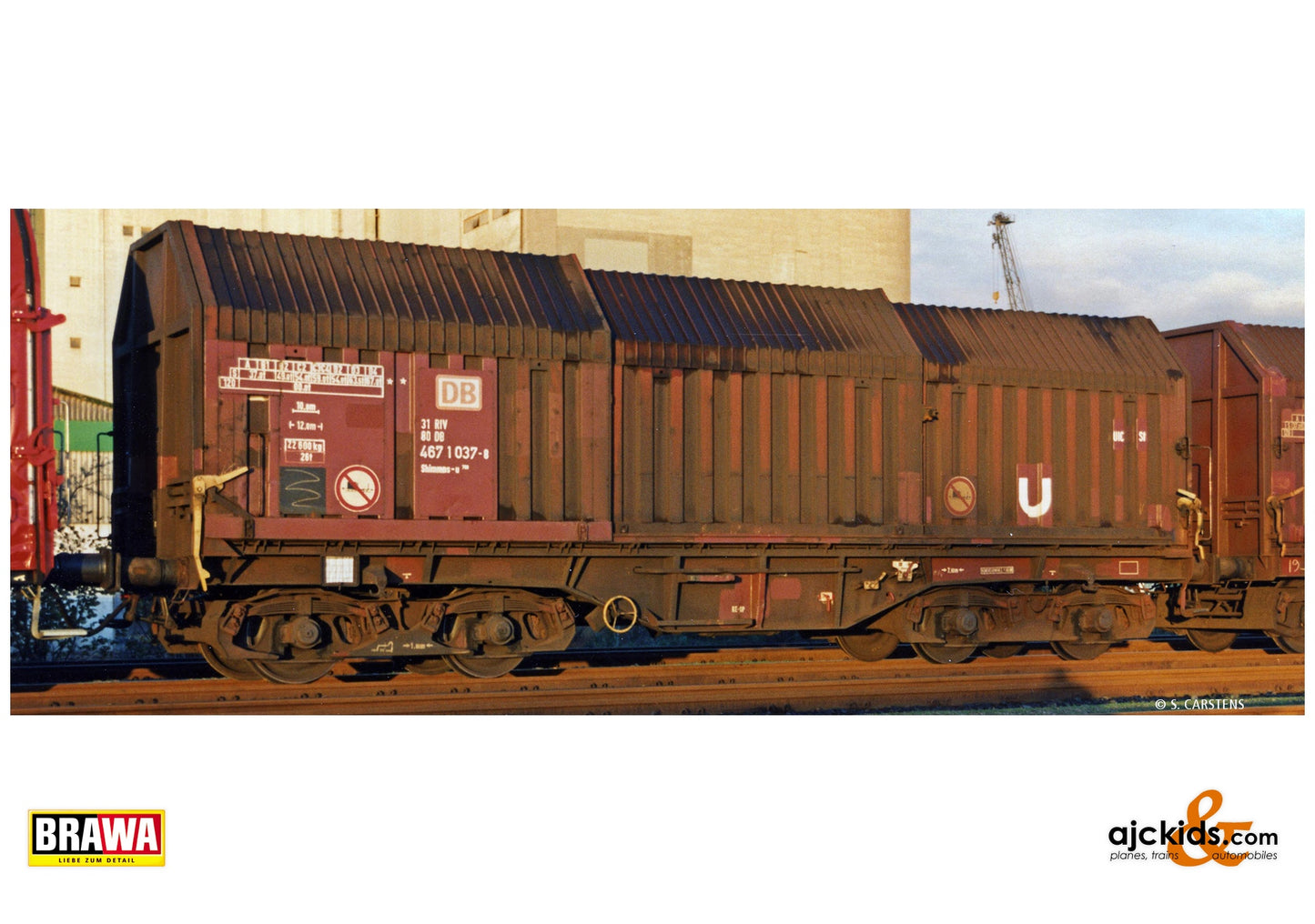 Brawa 51004 H0 Covering Hood Car Shimmns-u708 DB AG at Ajckids. MPN: 4012278510040
