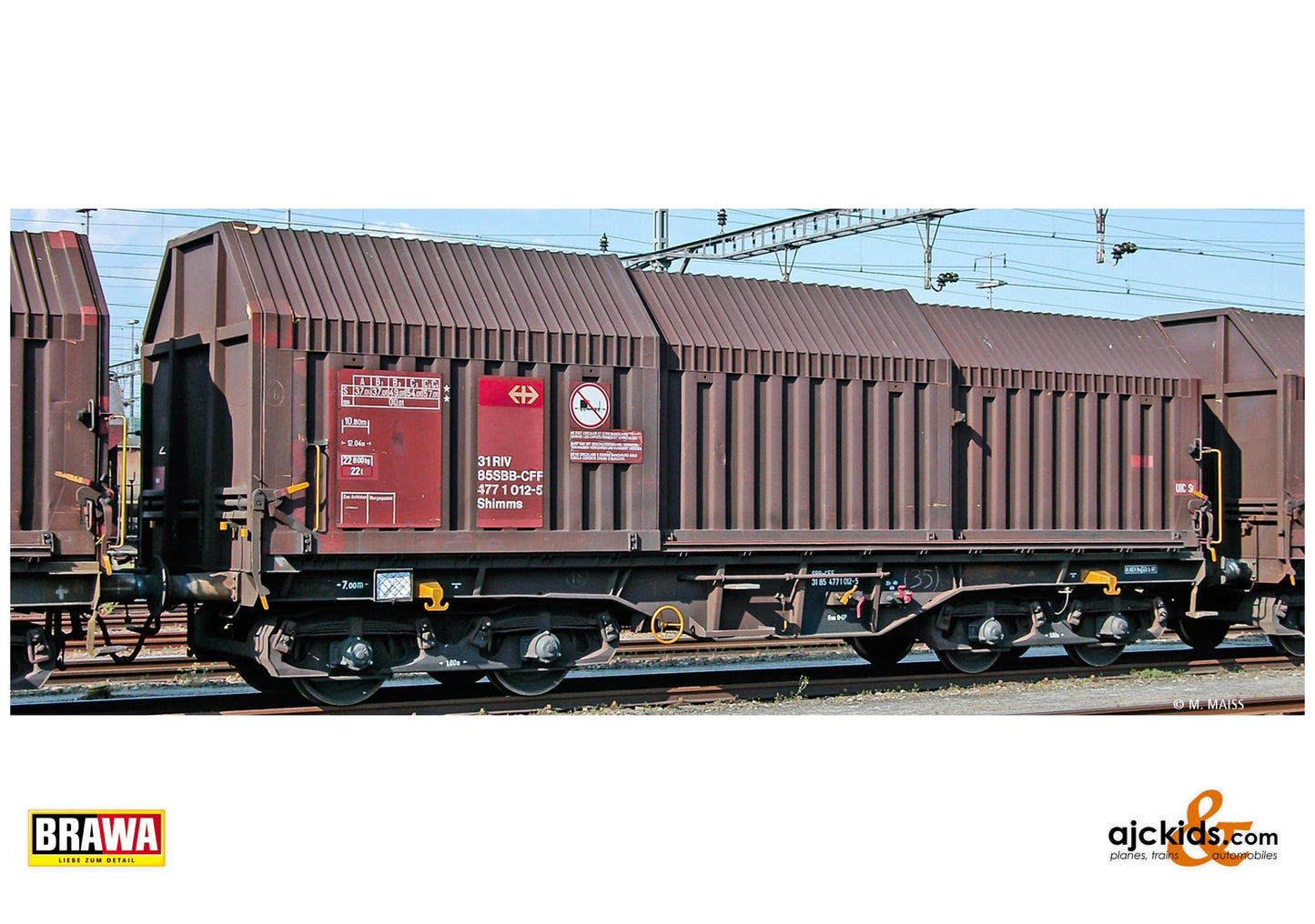 Brawa 51015 H0 Covering Hood Car Shimms SBB at Ajckids. MPN: 4012278510156