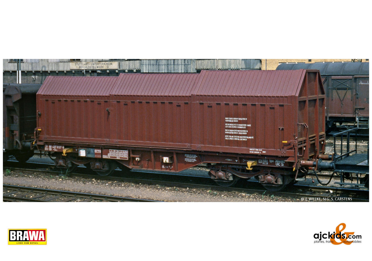 Brawa 51016 H0 Covering Hood Car Shis Type 3614B0 SNCB at Ajckids. MPN: 4012278510163
