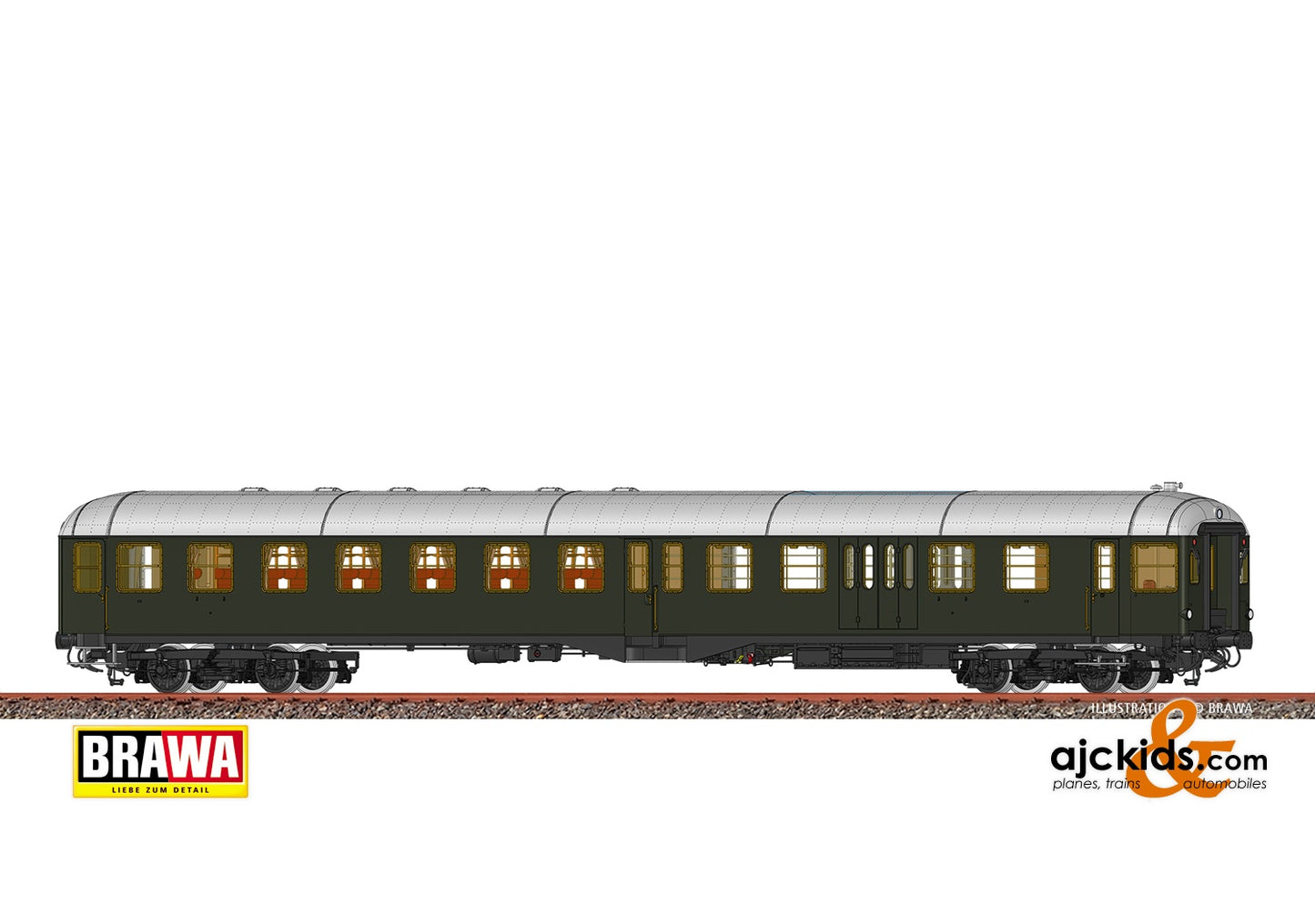 Brawa 58003 - H0 Control Car BPw4ymgf-51 DB, III, D