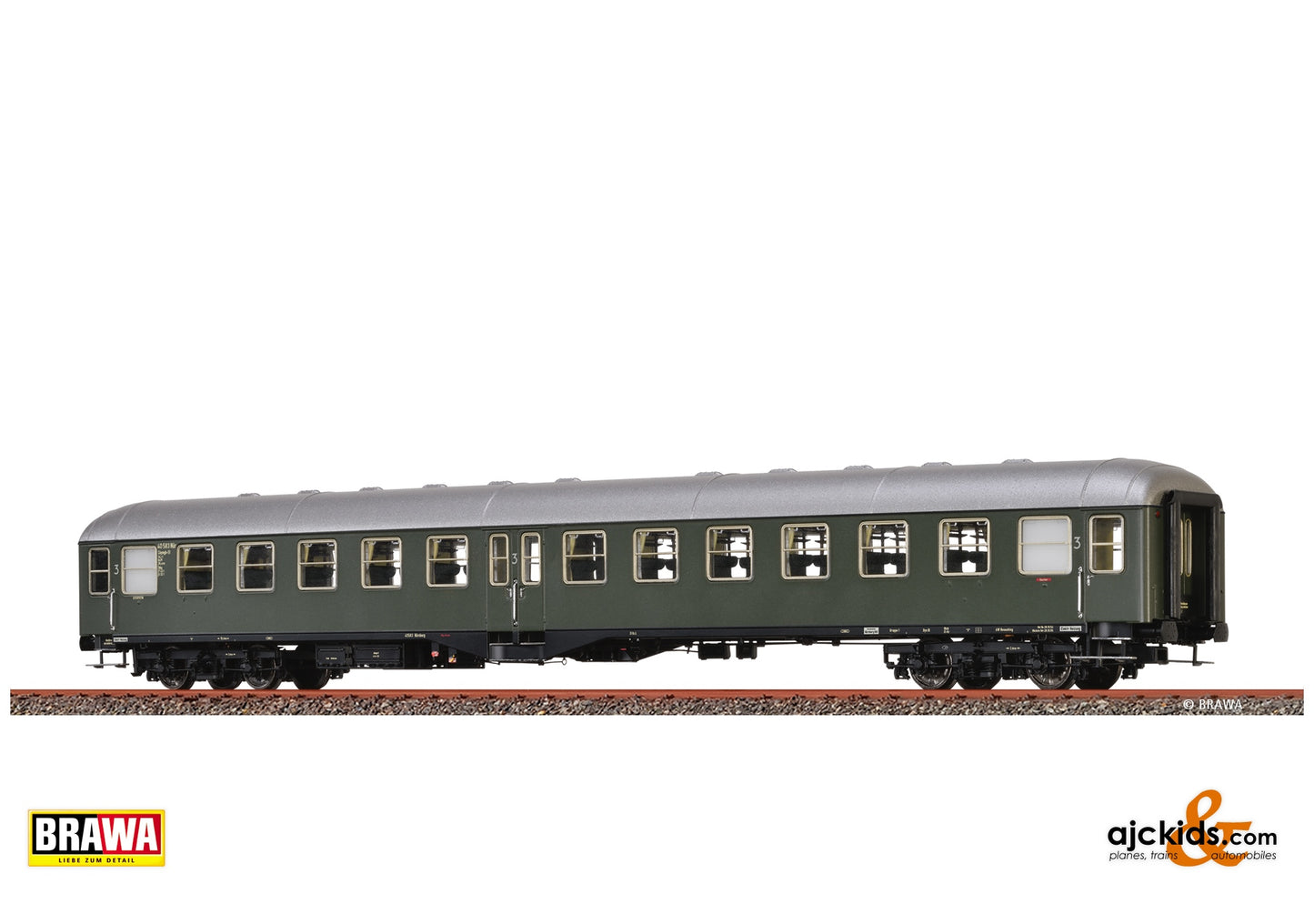 Brawa 58111 H0 Passenger Coach C4mgb-51 Deutsche Bundesbahn at Ajckids. MPN: 4012278581118