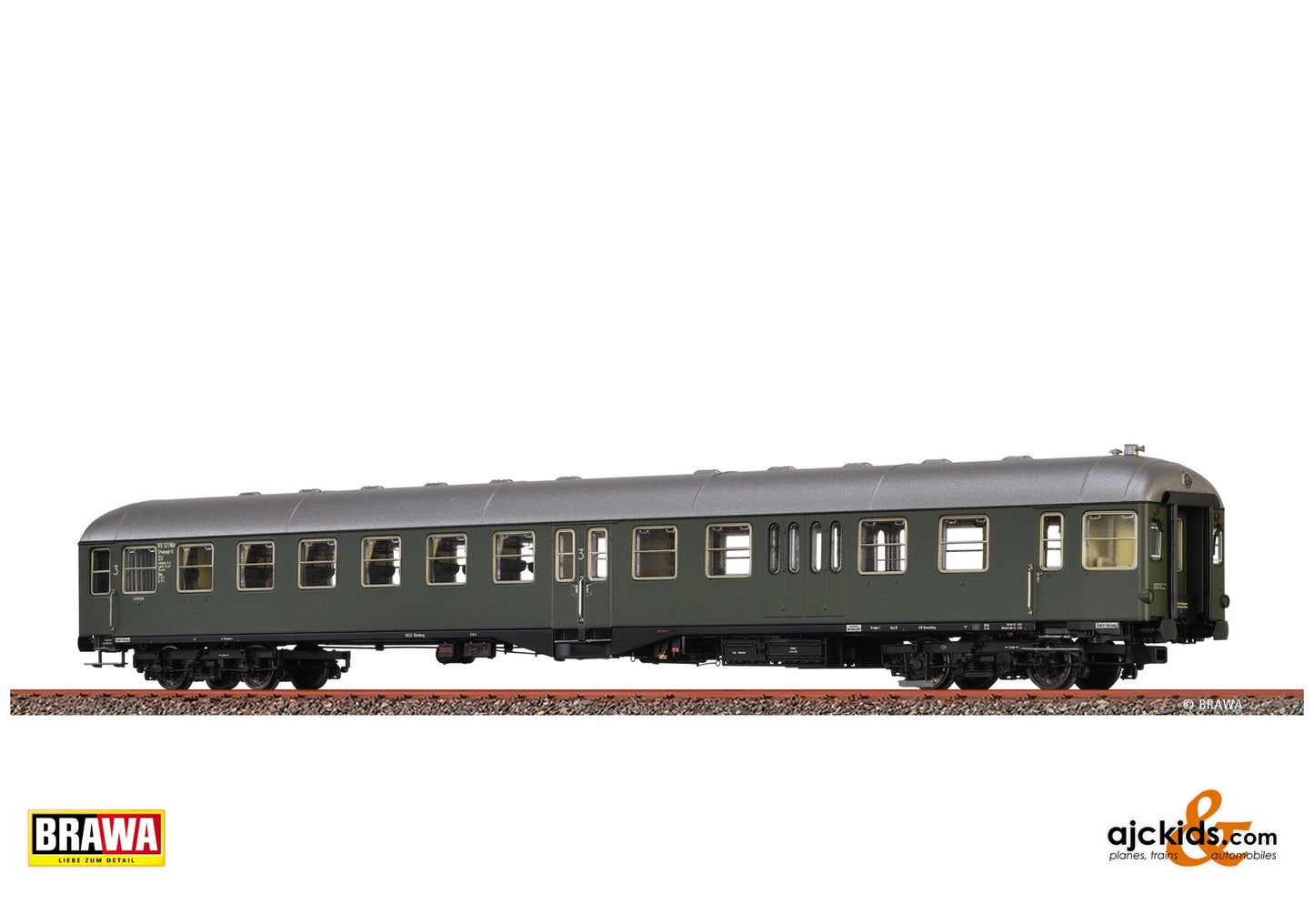 Brawa 58113 H0 Control Car CPw4ymgf-51 Deutsche Bundesbahn at Ajckids. MPN: 4012278581132