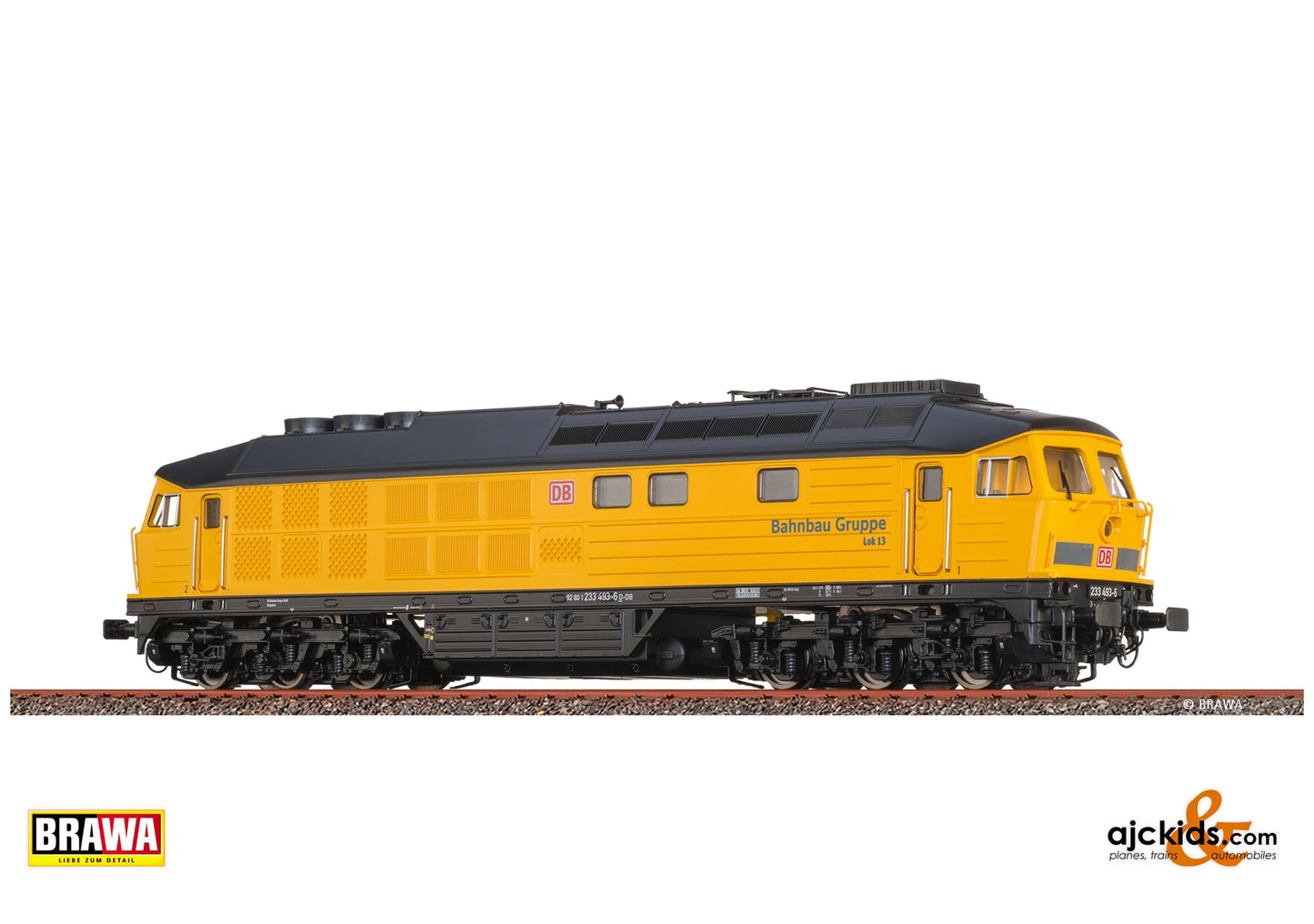 Brawa 61051 N Diesel Locomotive BR 233 DB AG, Bahnbau at Ajckids. MPN: 4012278610511