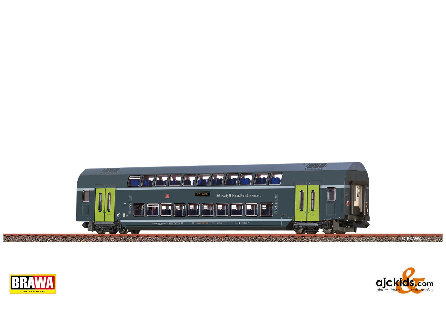 Brawa 64549 N TWINDEXX VARIO Double-Deck Middle Car DBpza783.0 NAH.SH at Ajckids. MPN: 4012278645490