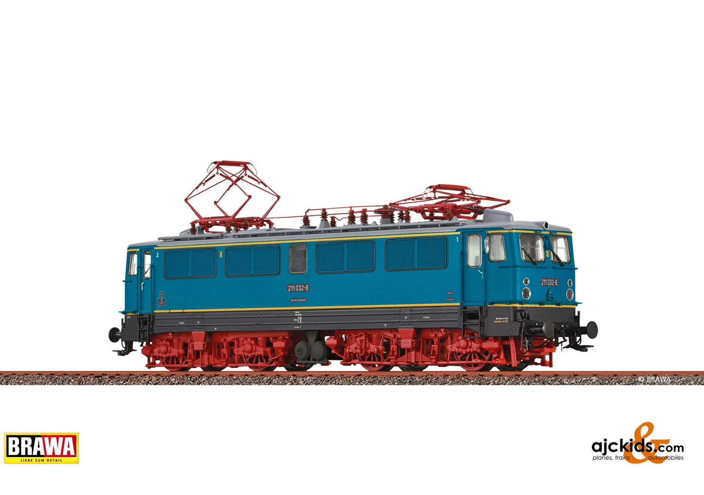 Brawa Electric Loco 211 DR, Era IV, DC Analog BASIC+ 276.38 at Ajckids.com