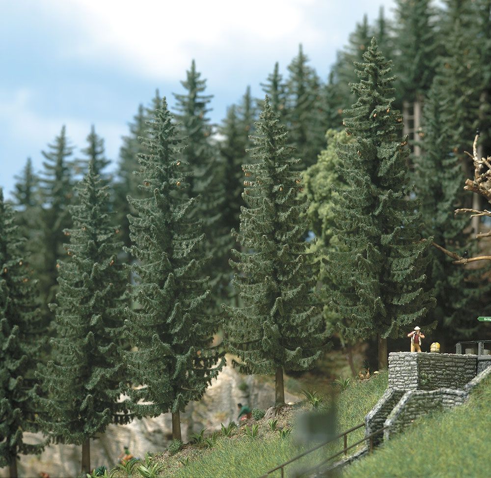 Busch 6131 - Spruces 55mm 2 Pieces