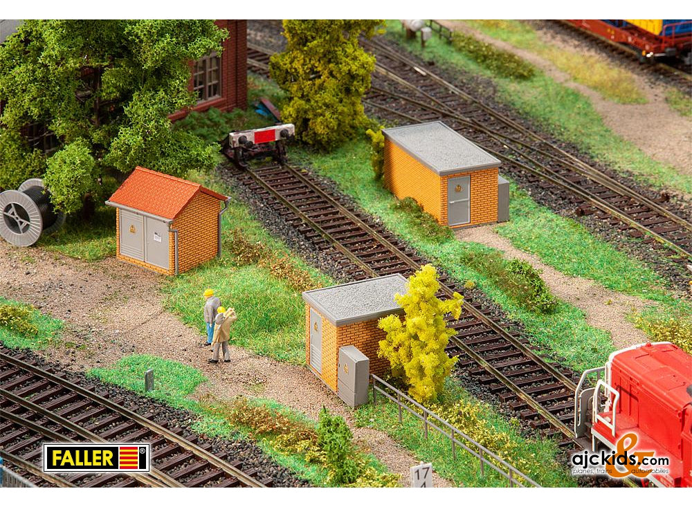 Faller 120266 - 3 Substations, brick construction