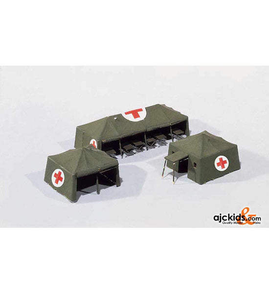 Faller 144058 - Army Hospital Tents 3 Pieces