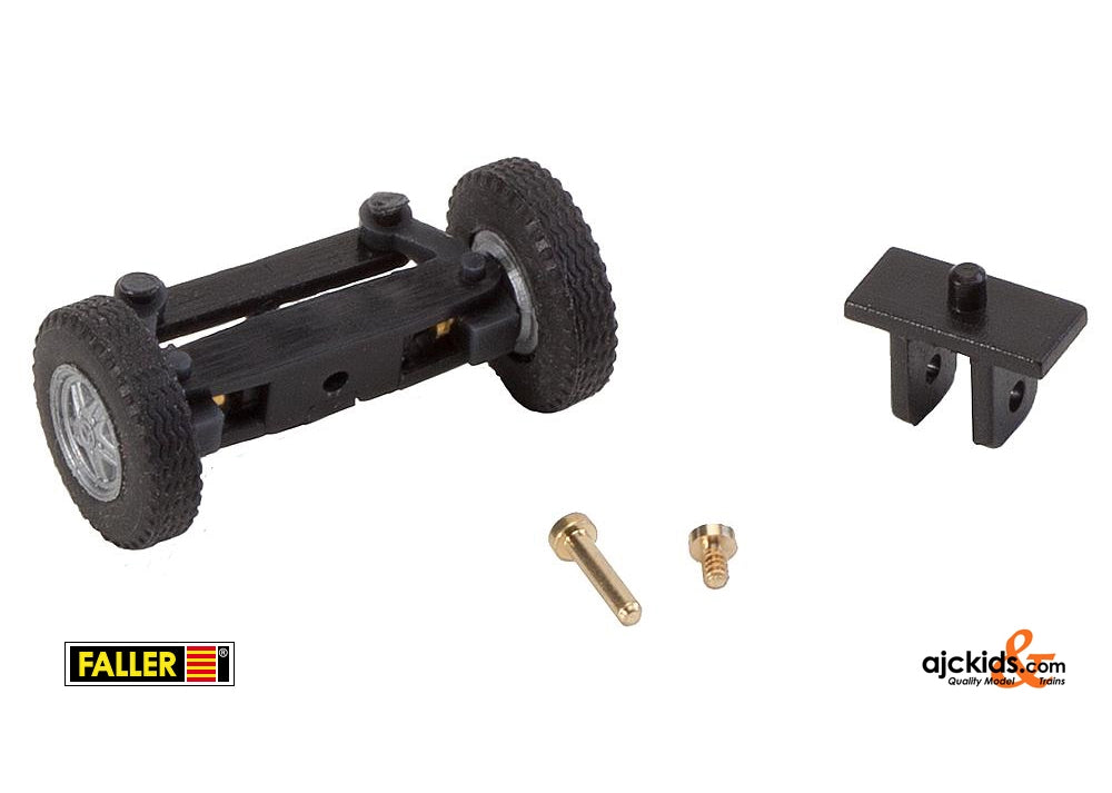 Faller 163007 - Front axle, completely assembled for Ford Transit (with wheels)