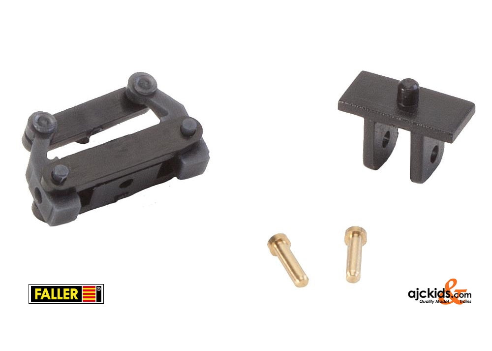 Faller 163053 - Front axle, assembled for passenger cars slim, without wheels (9 mm)