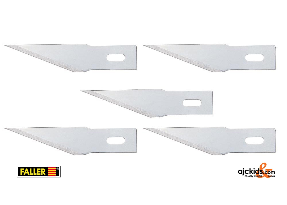 Faller 170541 - 5 Spare blades, scalpel, straight