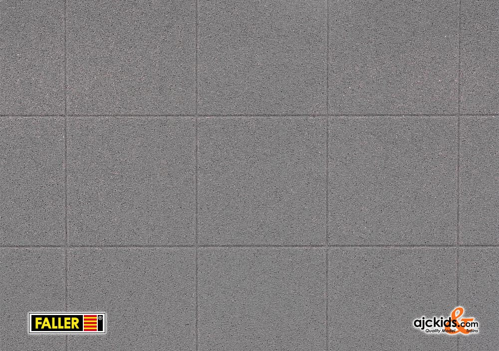 Faller 170808 - Decorative sheet, Floor panels, concrete at Ajckids.com