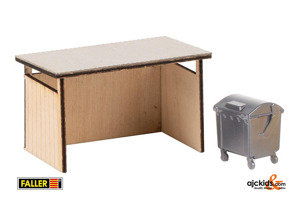 Faller 180300 - Dustbin booth with salvaged material container
