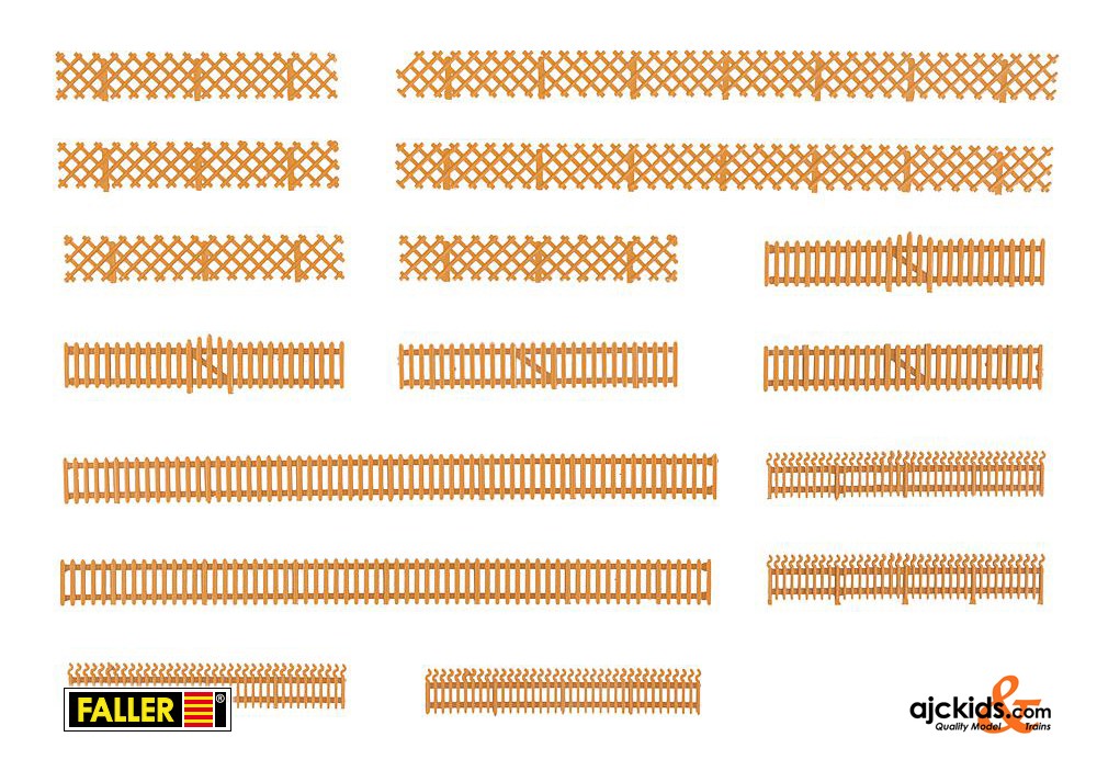 Faller 180860 - 3 Garden fences at www.ajckids.com