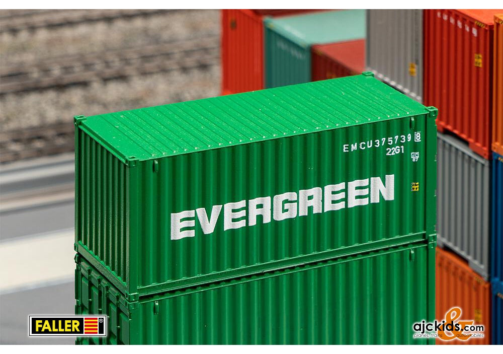 Faller 182004 - 20' Container EVERGREEN at Ajckids.com