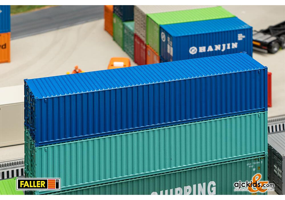 Faller 182102 - 40' Container, blue at Ajckids.com