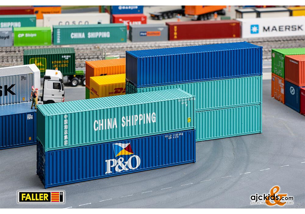 Faller 182151 - 40' Container, set of 5 at Ajckids.com