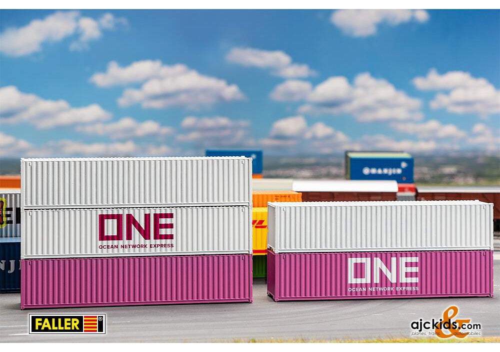 Faller 182152 - 40' Container ONE, set of 5 at Ajckids.com