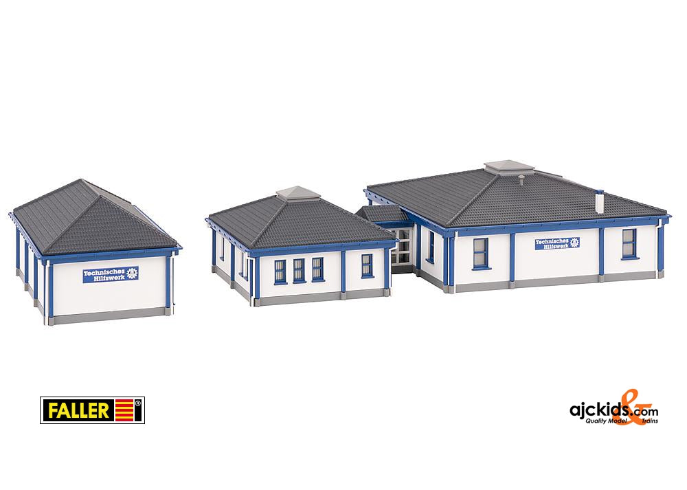 Faller 222222 - THW building with vehicle hall