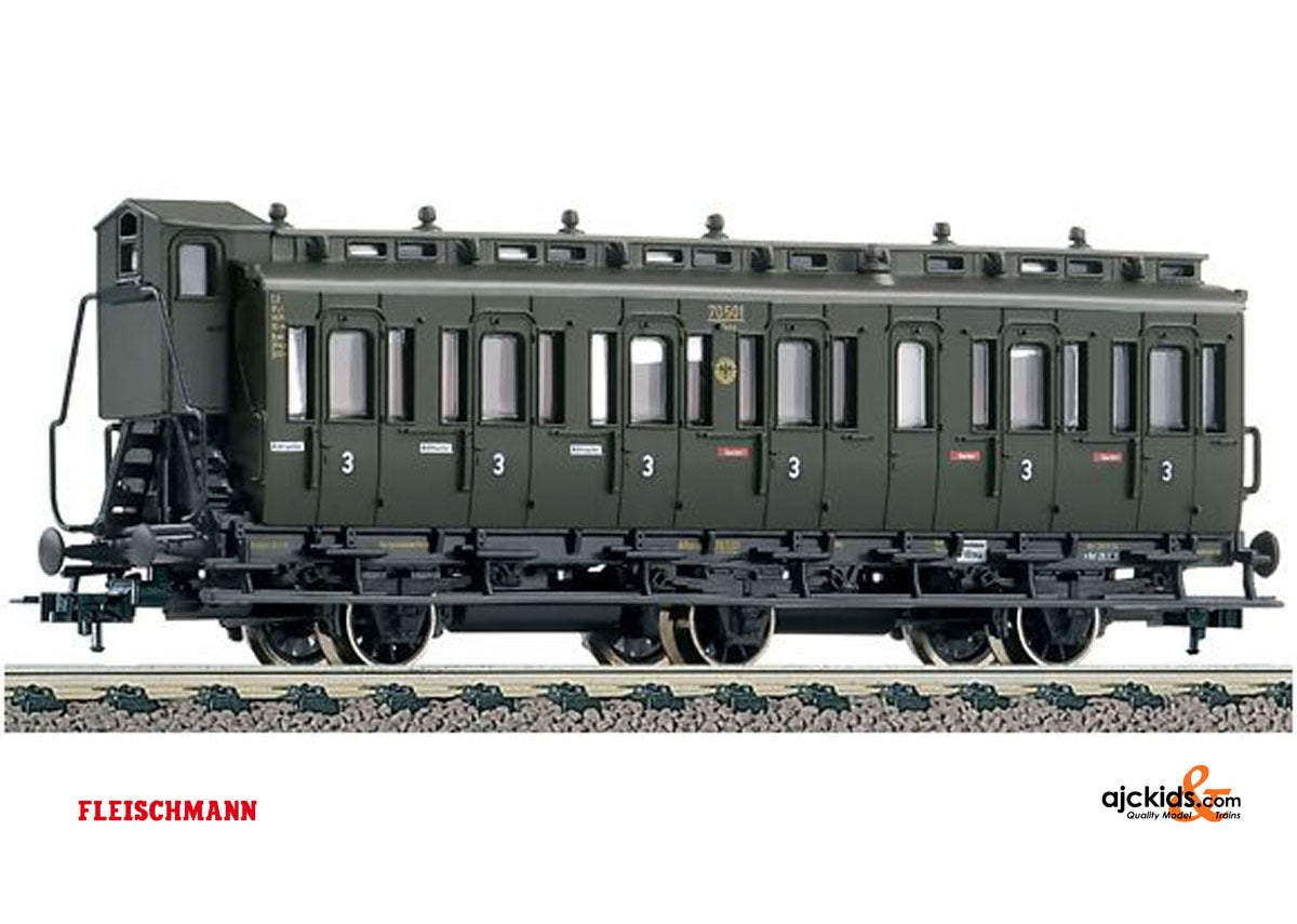 Fleischmann 507004 3-axle 3rd class compartment car with brakemans cab