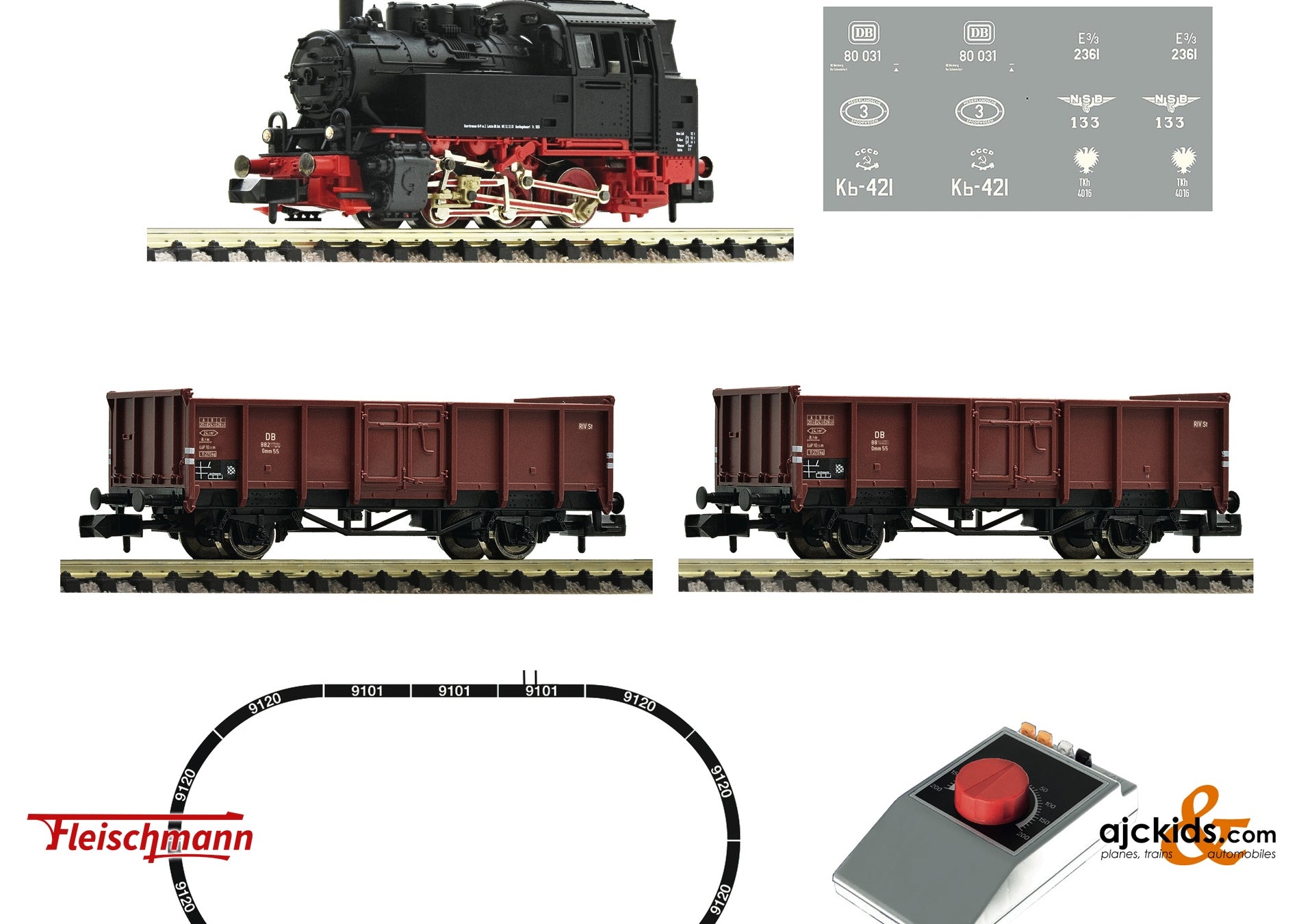 Fleischmann 5160002: Analogue Start Set: Steam locomotive class 80