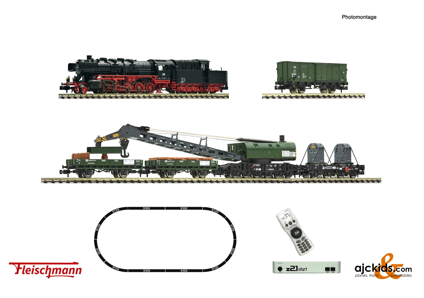 Fleischmann 5170004 - z21 start digital set: class 050 with crane DB, EAN: 4005575261722