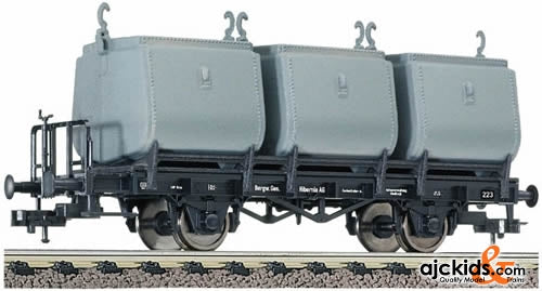Fleischmann 526501 2-axled coal tub truck w/ brakemans platform of the mining company Hibernia A. G.