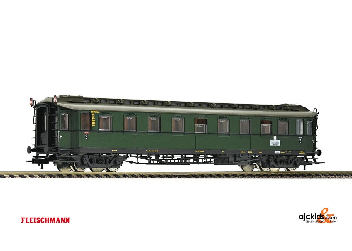 Fleischmann 568304 3rd class fast train wagon type C 4u of the DB.