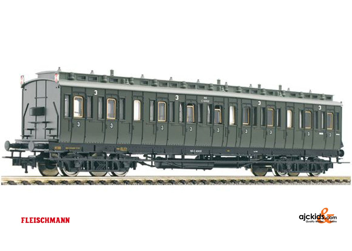 Fleischmann 569001 4-axle compartment coach type C4trpr04 with rear plates,