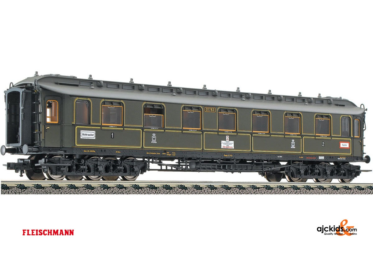 Fleischmann 580901 Express coach 1./2. class, 6-axled, type AB 6u (pr06) of the K.P.E.V.