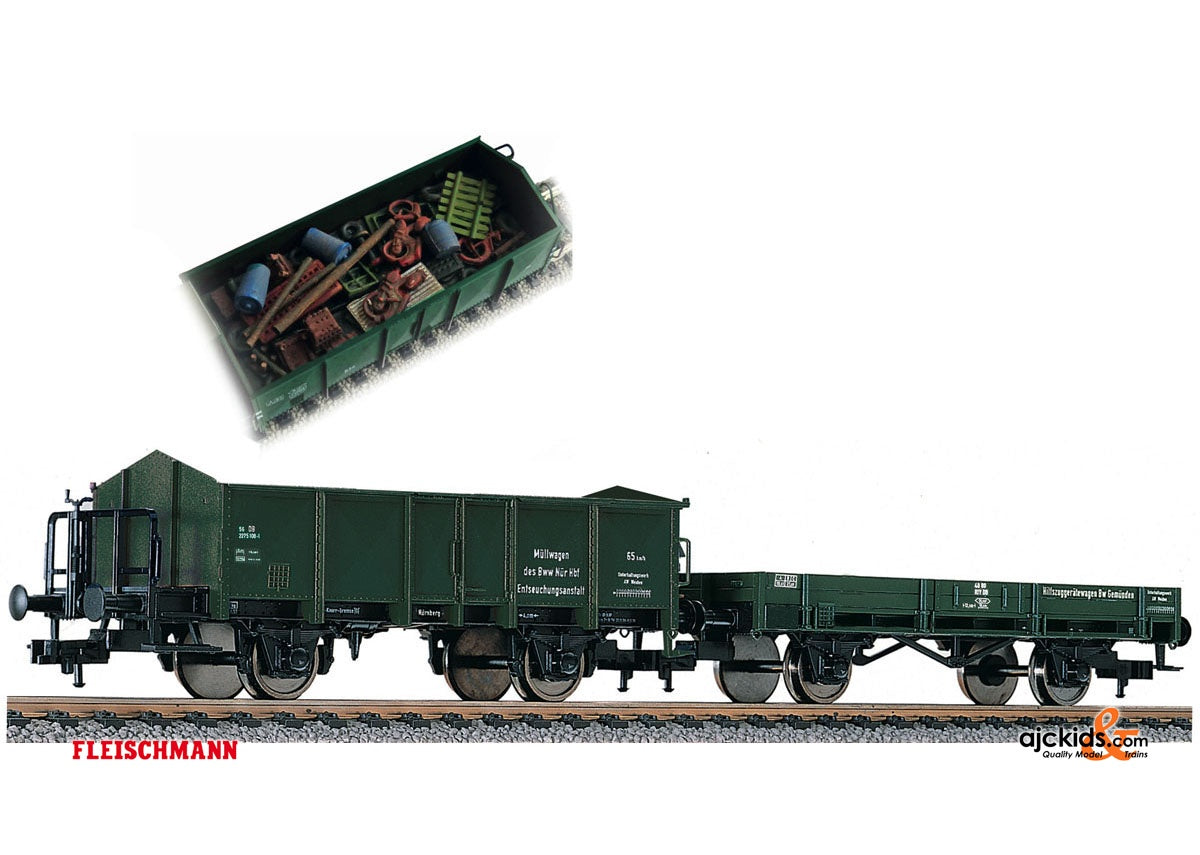 Fleischmann 591002 2 piece set Mullwagen