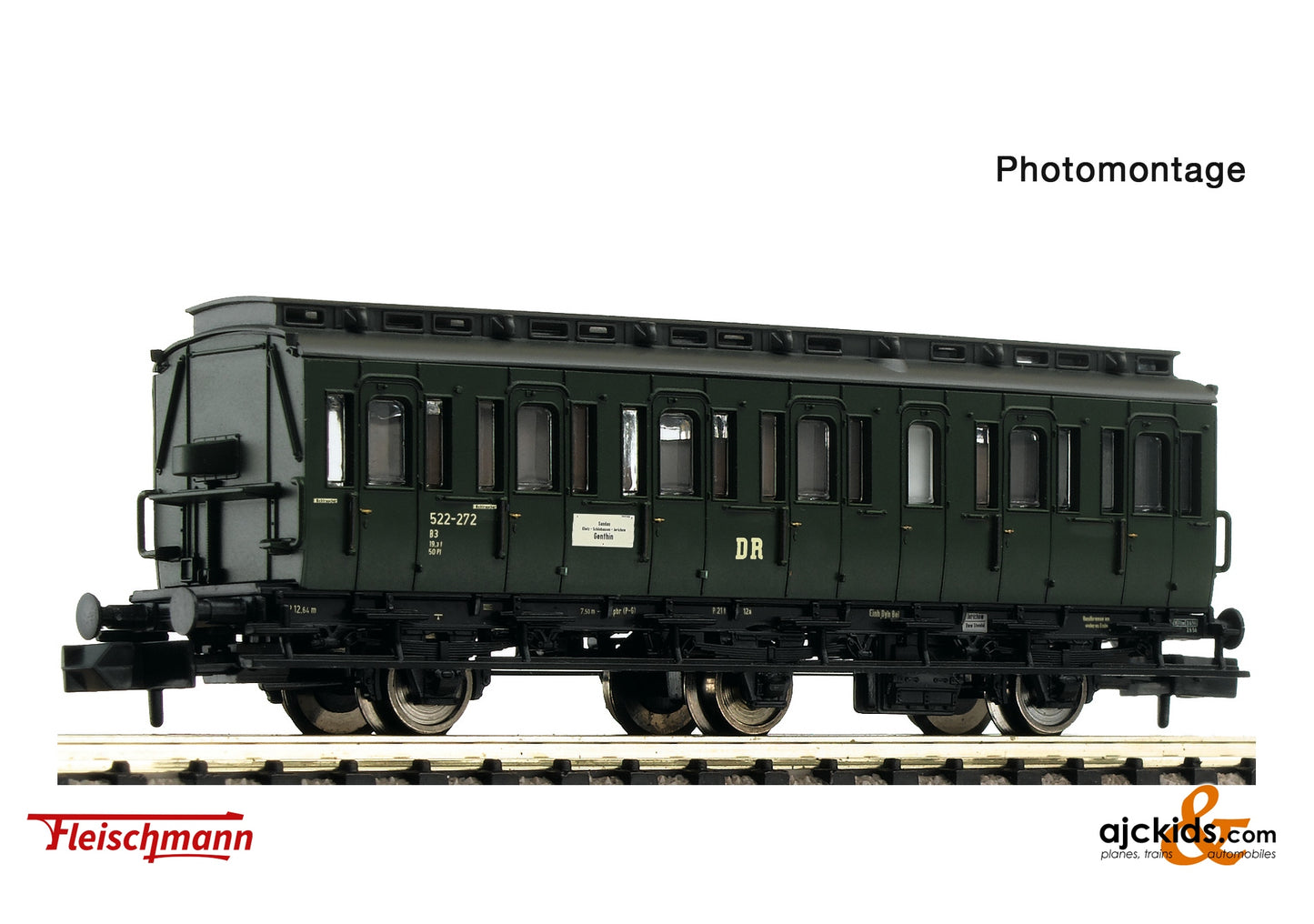 Fleischmann 6260008 - Compartment coach 2nd class, DR at Ajckids.com