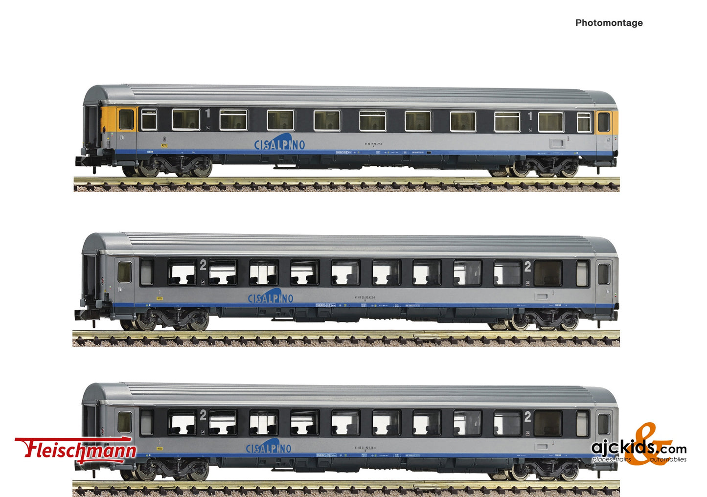 Fleischmann 6260019 - 3-piece set: Cisalpino, C IS, EAN: 4005575260527