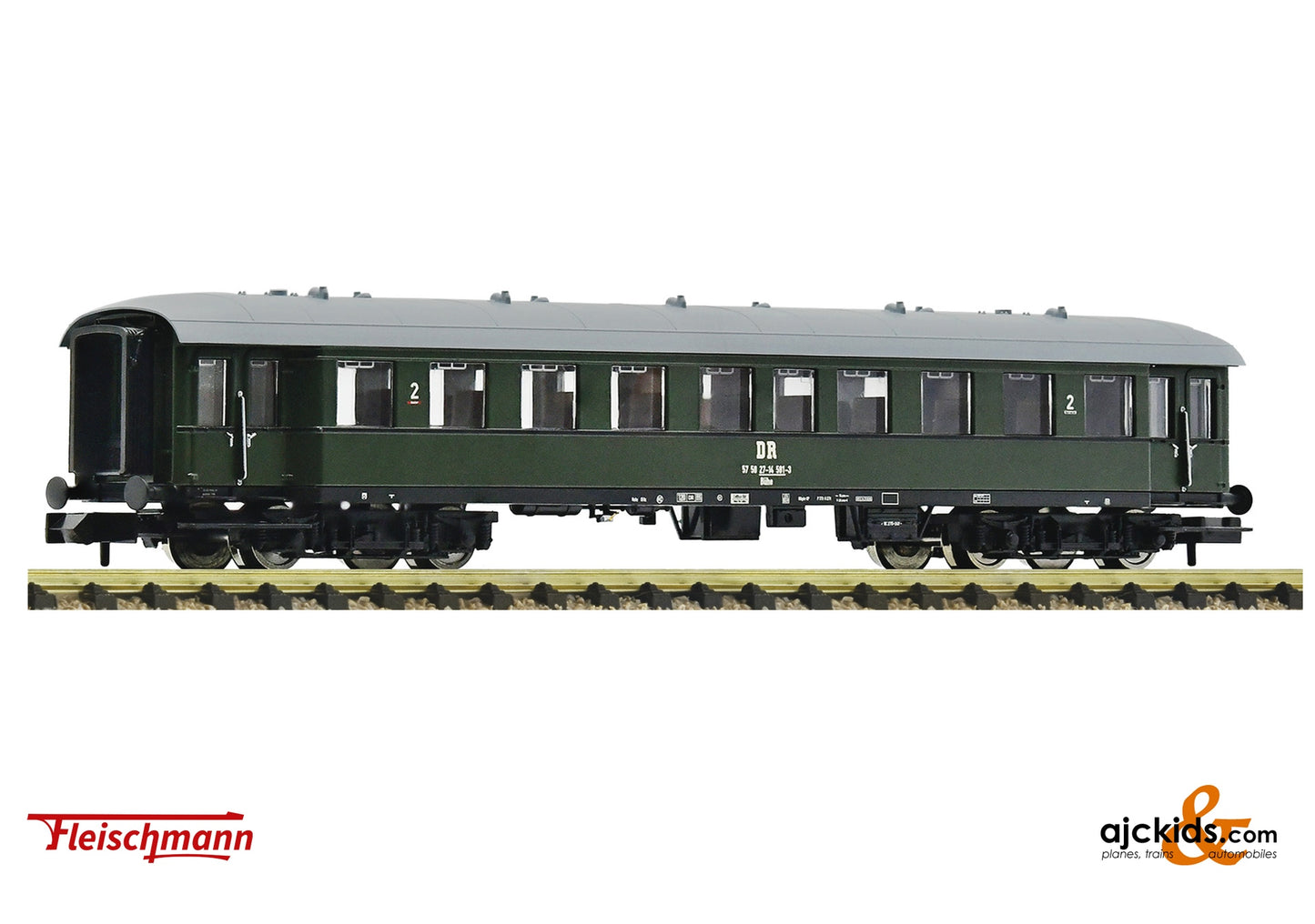 Fleischmann 6260020 - Express train coach 2nd class, DR, EAN: 4005575260565