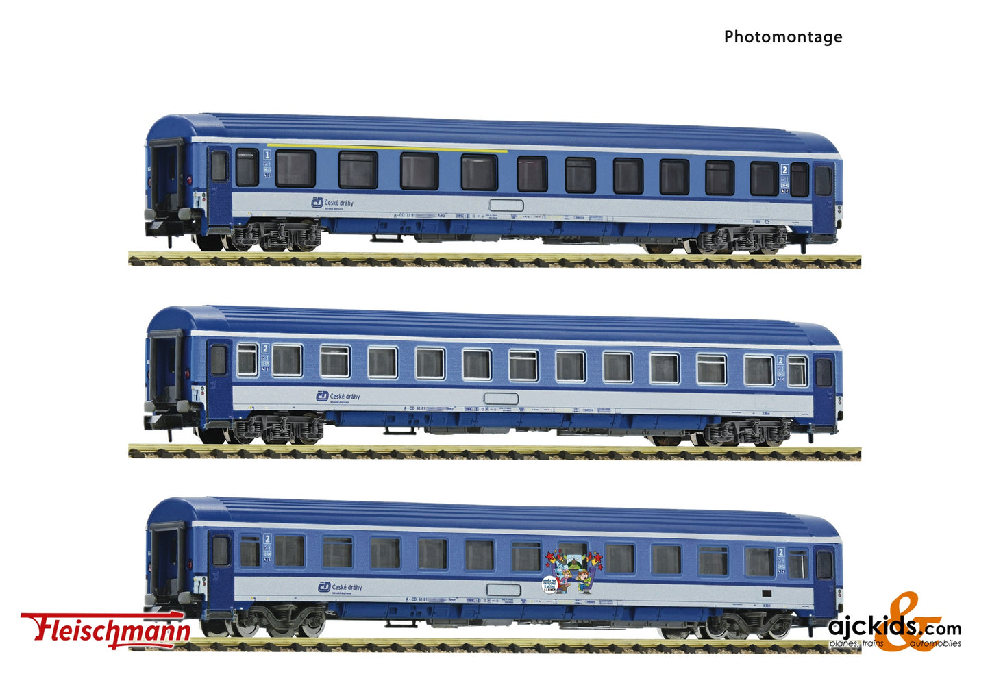 Fleischmann 6260030 - 3-piece set: Eurofima coa ches, CD, EAN: 4005575261517