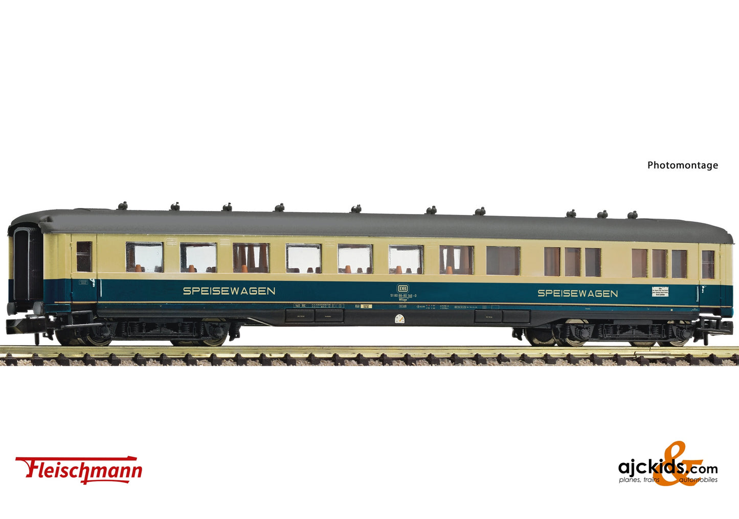 Fleischmann 6260038 - Skirted dining coach, DB, EAN: 4005575261593