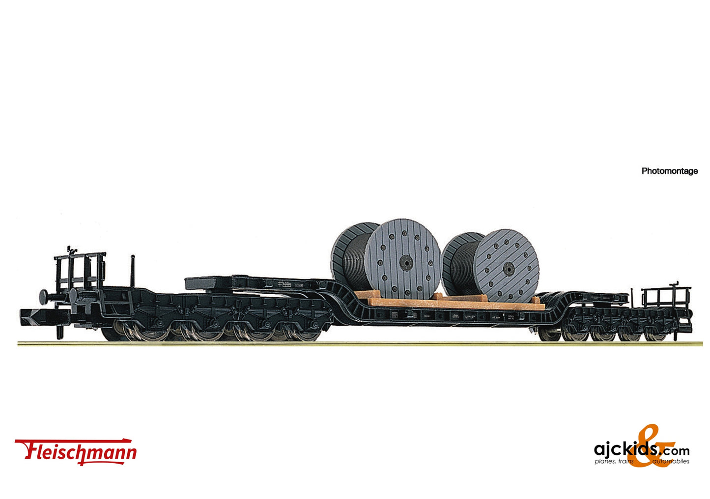 Fleischmann 6660031 - Low-loader wagon, DB, EAN: 4005575260596