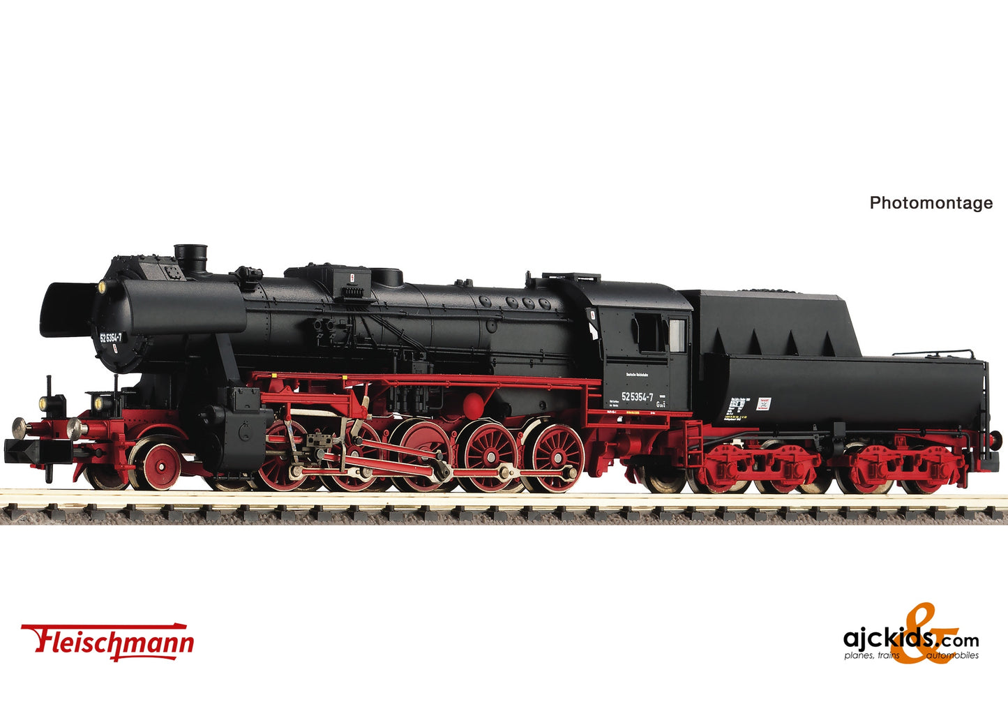 Fleischmann 7160001 - Steam locomotive 52 5354-7, DR at Ajckids.com