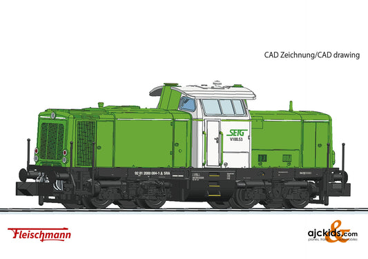 Fleischmann 721213 - Diesel locomotive V 100.53, SETG at Ajckids.com