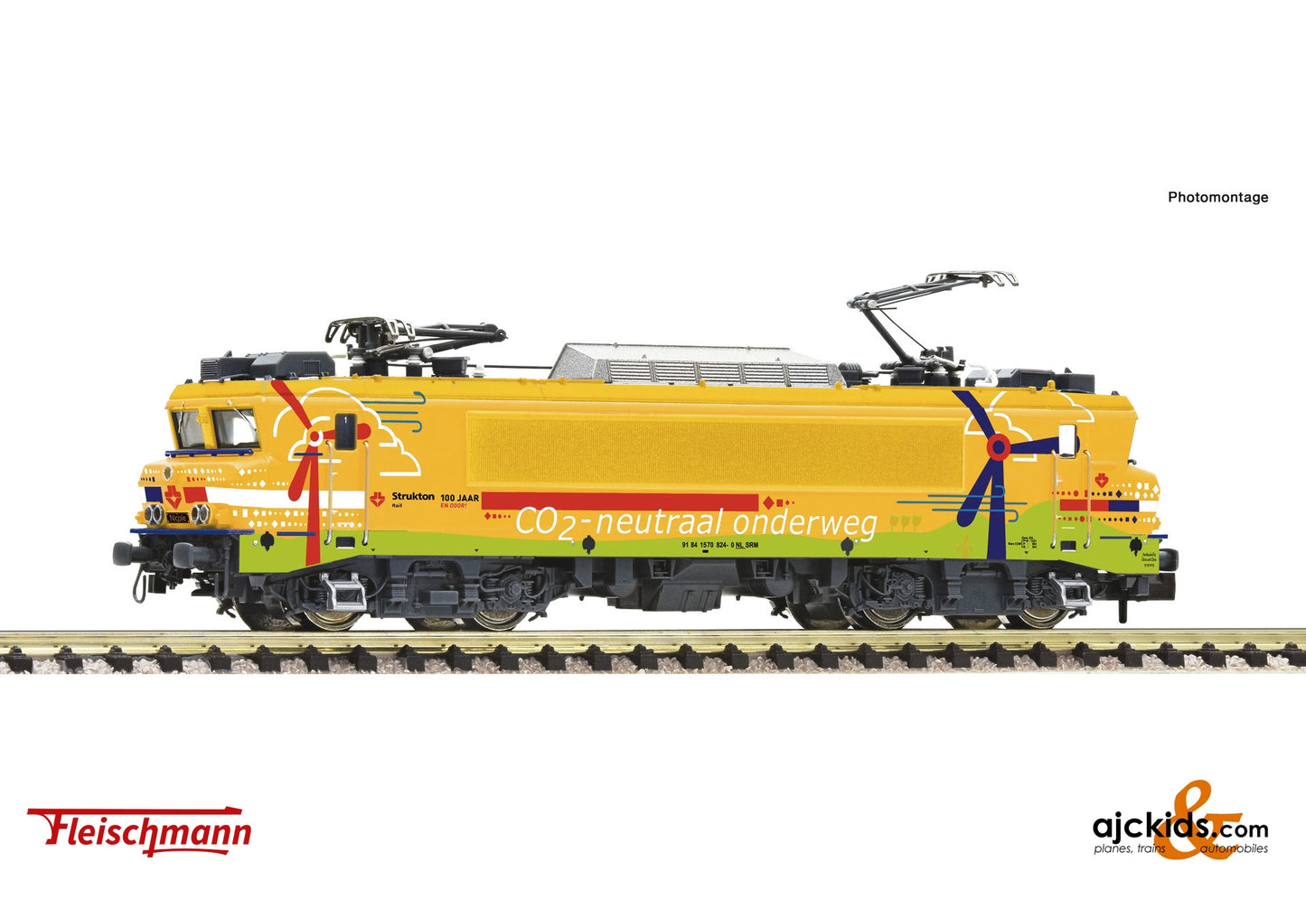 Fleischmann 732176 - Electric locomotive “Nicole”, Strukton Rail at Ajckids.com