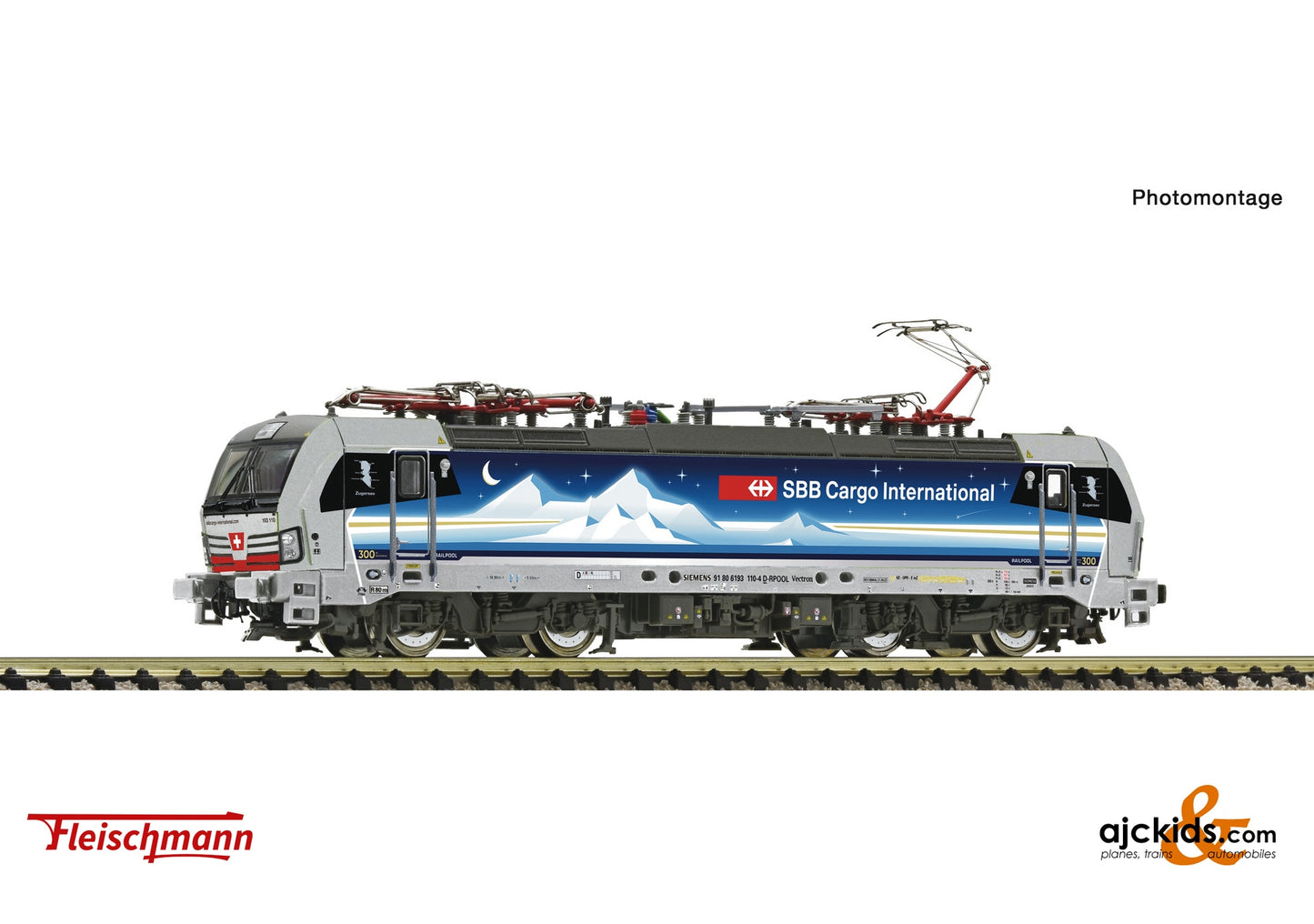 Fleischmann 7560027 - Electric Locomotive 193 1 10-4 Goldpiercer, SBB C, EAN: 4005575261418