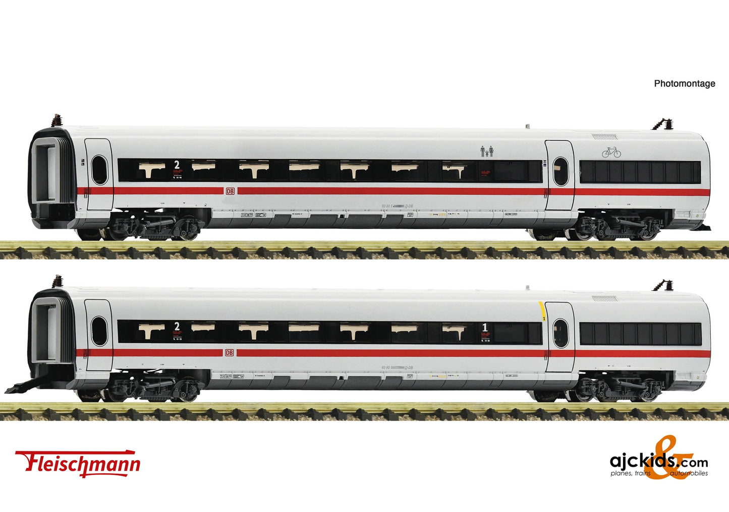 Fleischmann 7760007 - 2-piece set 1: Intermediate cars ICE-T (class 411), EAN: 4005575263009