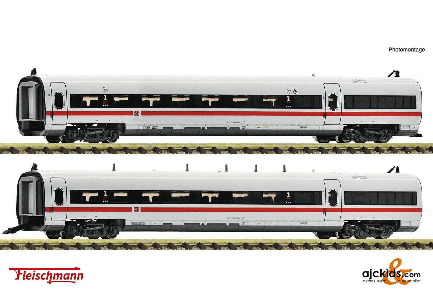 Fleischmann 7760008 - 2-piece set 2: Intermediate cars ICE-T (class 411), EAN: 4005575263016