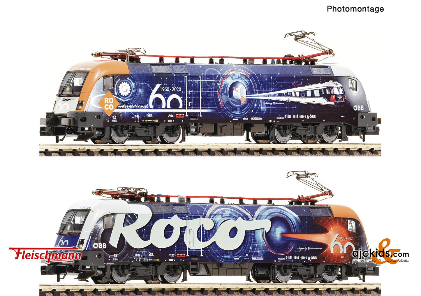 Fleischmann 781705 -Electric locomotive 1116 199-1 "60 Years ROCO", ÖBB