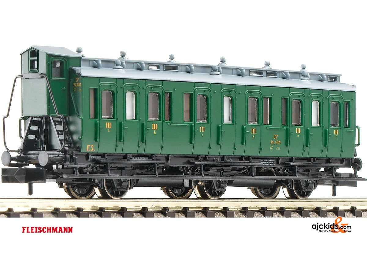Fleischmann 806503 3-axle compartment coach 3rd Class w/ brakeman of