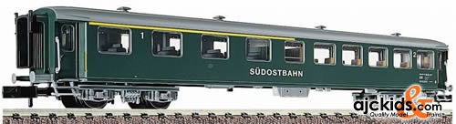 Fleischmann 8136 Express coach 1st/2nd class, type AB of the Swiss South-East Railway (SOB)
